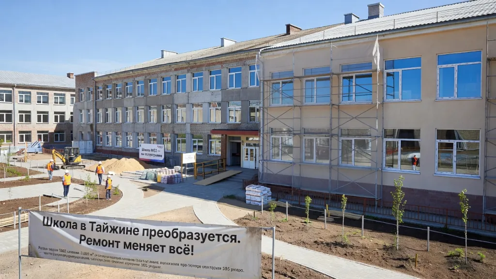 Школа в Тайжине преображается. Ремонт меняет всё!