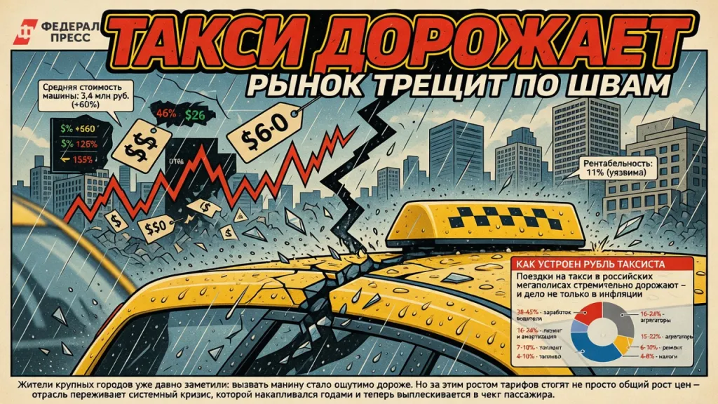 Такси дорожает. Рынок трещит по швам